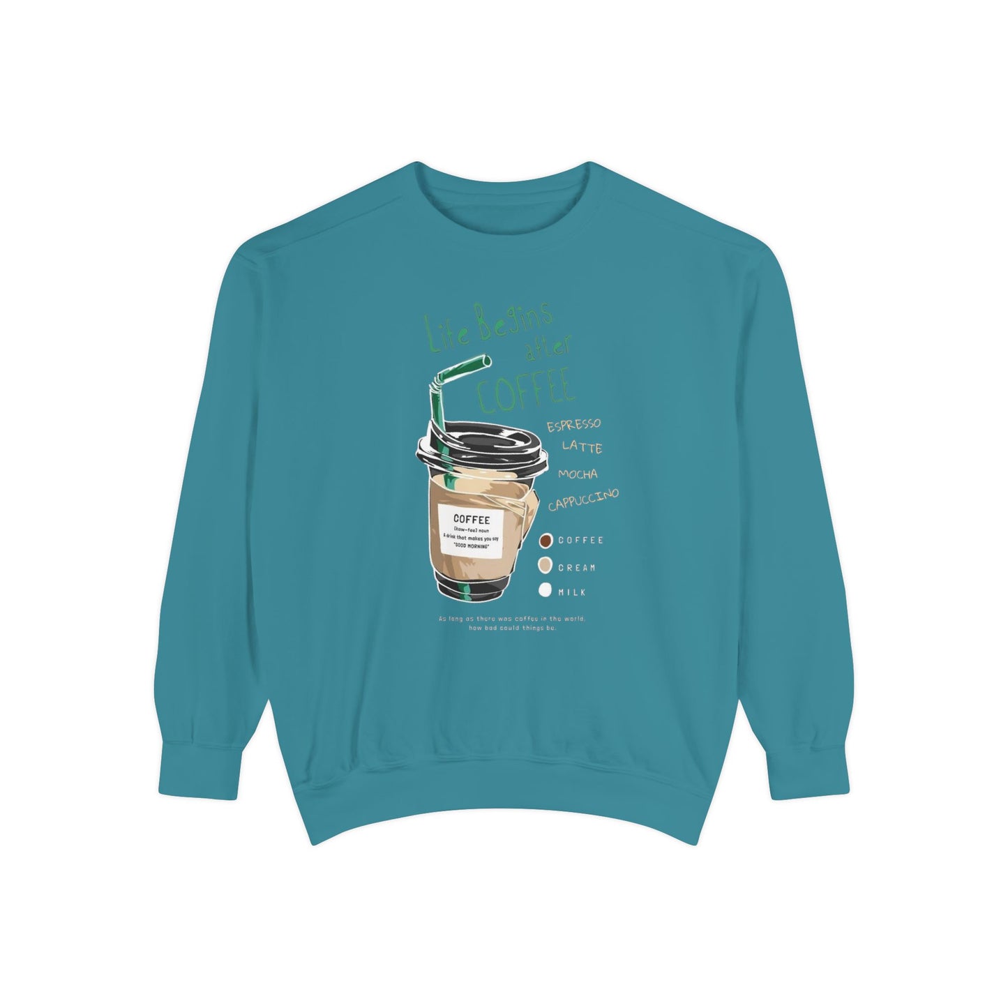 Coffee Lover's Unisex Sweatshirt, Cozy Coffee Sweatshirt, Gift for Baristas, Cute Casual Sweatshirt, Funny Drink Apparel