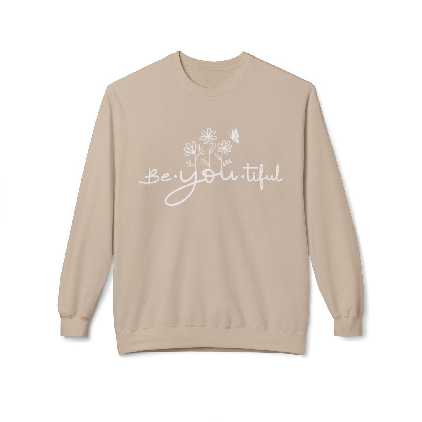 Be You Tiful Fleece Sweatshirt - Cozy Unisex Crewneck, Perfect Gift for Self-Love and Motivation, Comfortable Everyday Wear, Ideal for [...]