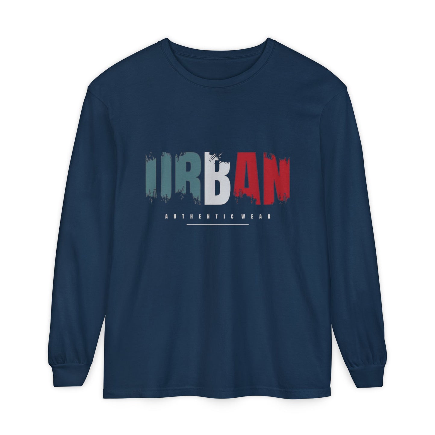 Urban Vibe Long Sleeve Tee, Stylish Apparel, Casual Wear, Street Fashion, Gift for Trendsetters, Unisex Graphic Shirt