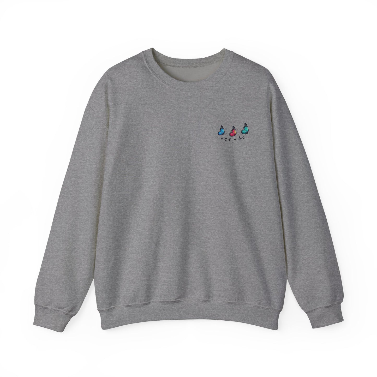 Butterfly Magic Unisex Crewneck Sweatshirt, Cozy Sweater, Gift for Her, Spring Fashion, Casual Outfit