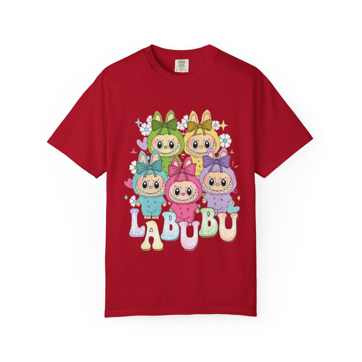 Cute Cartoon T-Shirt with 'LABUBU' Design, Adorable Apparel for Kids and Adults, Perfect for Casual Wear, Gifts, and Celebrations
