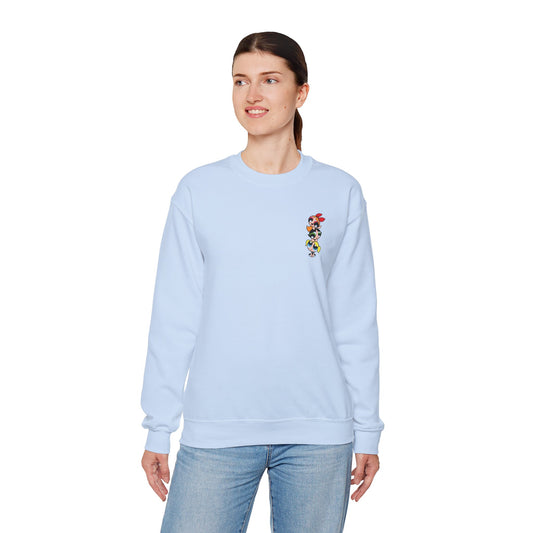 Powerpuff Girls Workout Crewneck Sweatshirt | Unisex Sweatshirt for Cartoon Lovers, Fitness Enthusiasts, Gifts, Casual Wear, Unique Apparel