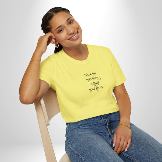 Inspirational Photography T-Shirt, Unisex Tee, Gifts for Photographers, Floral Camera Graphic, Motivational Quote Shirt