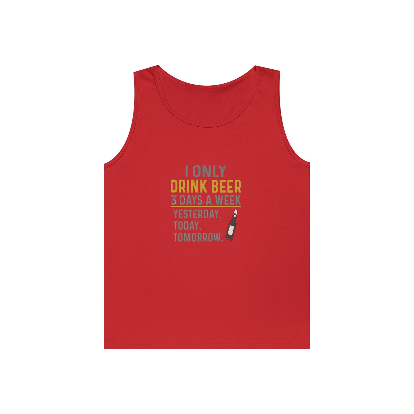 Funny Beer Tank Top, Unisex Humor Shirt, Gift for Beer Lovers, Summer Party Outfit, Casual Drinking Top