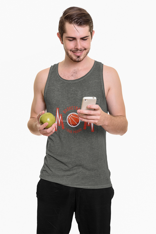 Basketball Vibes Unisex Garment-Dyed Tank Top | Fitness Apparel, Summer Workout, Sportswear, Gym Clothes, Gift for Athletes