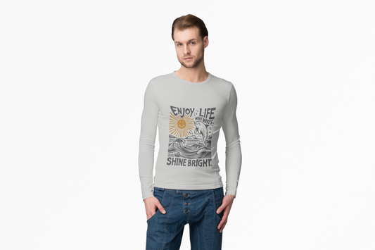 Enjoy Life Long Sleeve Tee, Unisex Shirt, Inspirational Tee, Gift for Nature Lovers, Beach Vibes Apparel