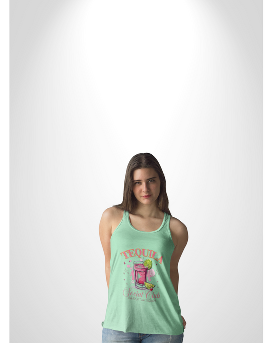 Tequila Party Racerback Tank - Perfect for Summer, Beach Days, Festivals, Tequila Lovers, Strappy Summer Style
