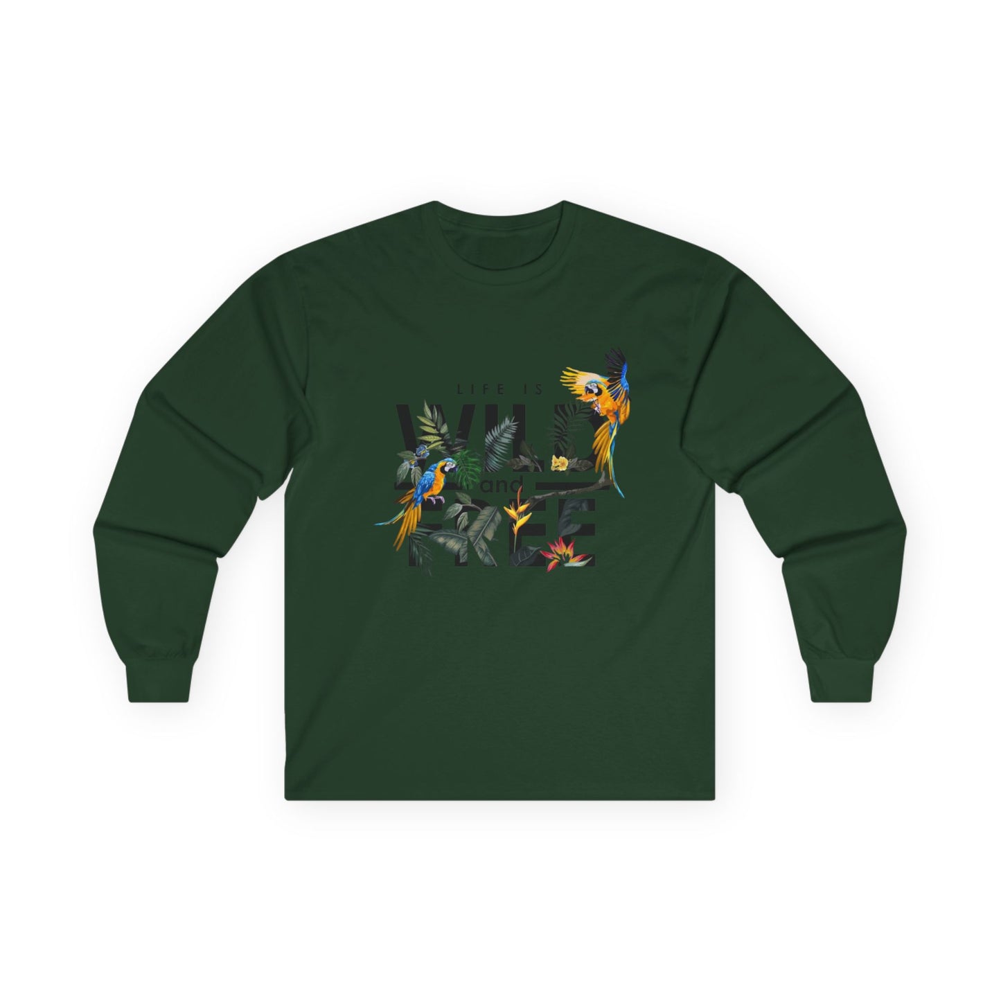 Unisex Long Sleeve Tee - Life is Wild and Free, Comfortable Casual Wear, Perfect for Nature Lovers, Gift for Adventure Seekers, Great [...]