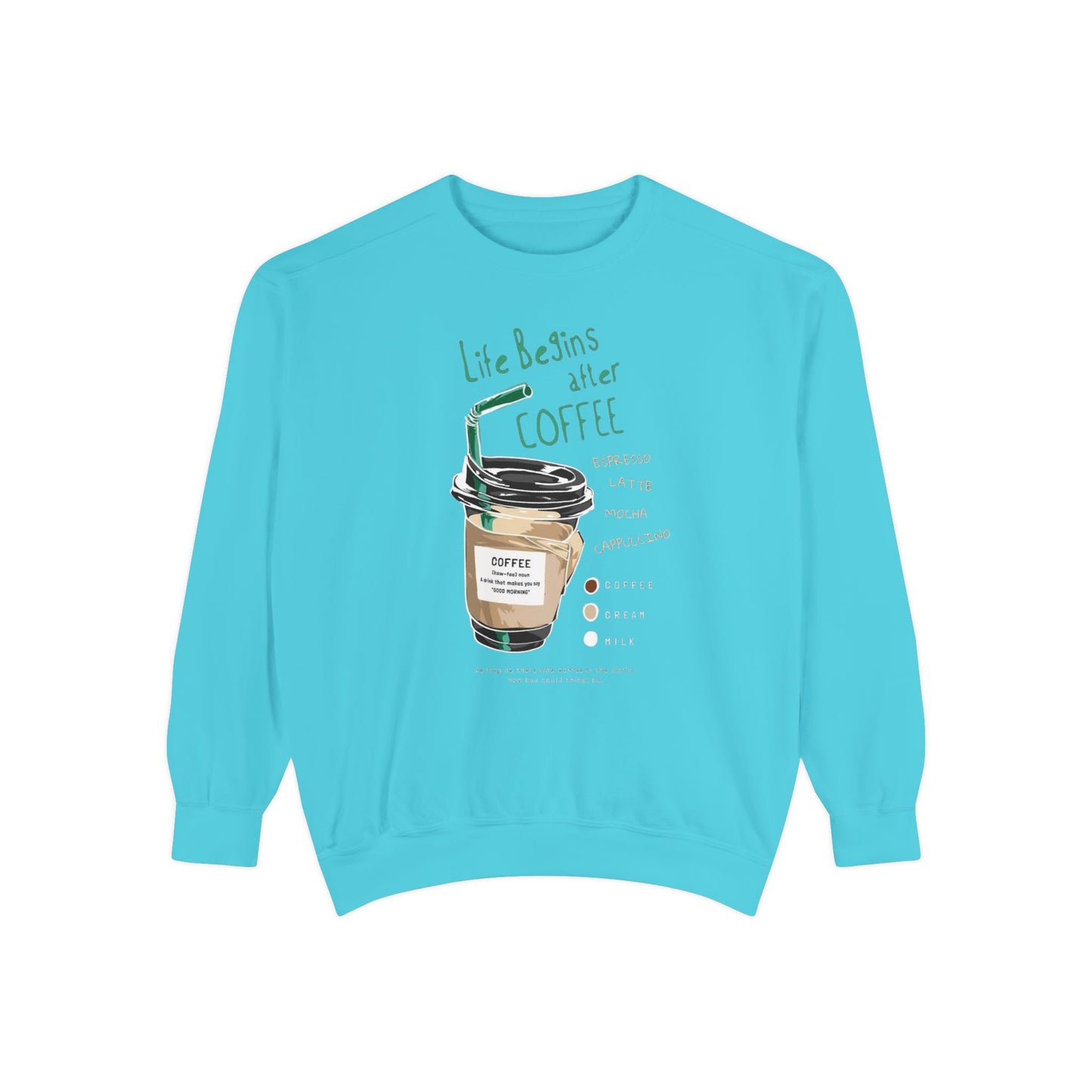 Coffee Lover's Unisex Sweatshirt, Cozy Coffee Sweatshirt, Gift for Baristas, Cute Casual Sweatshirt, Funny Drink Apparel