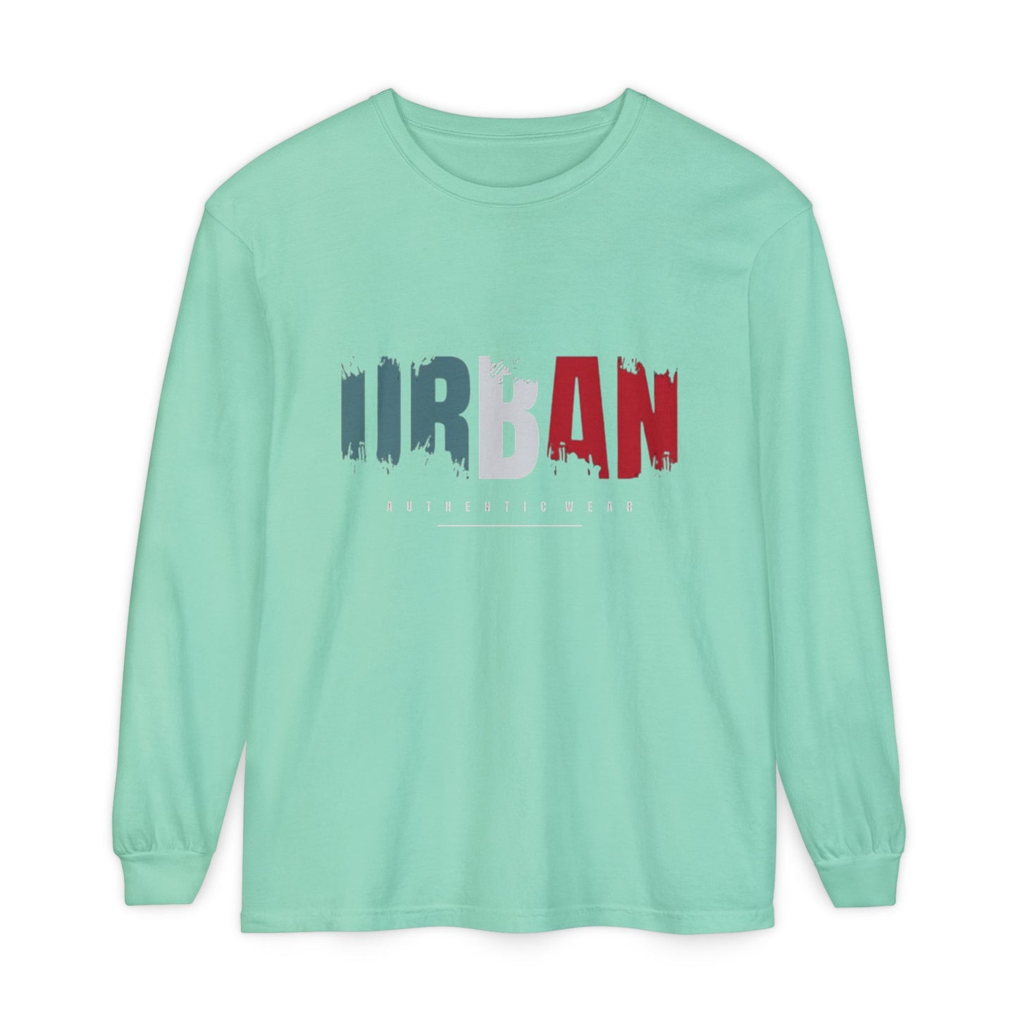 Urban Vibe Long Sleeve Tee, Stylish Apparel, Casual Wear, Street Fashion, Gift for Trendsetters, Unisex Graphic Shirt