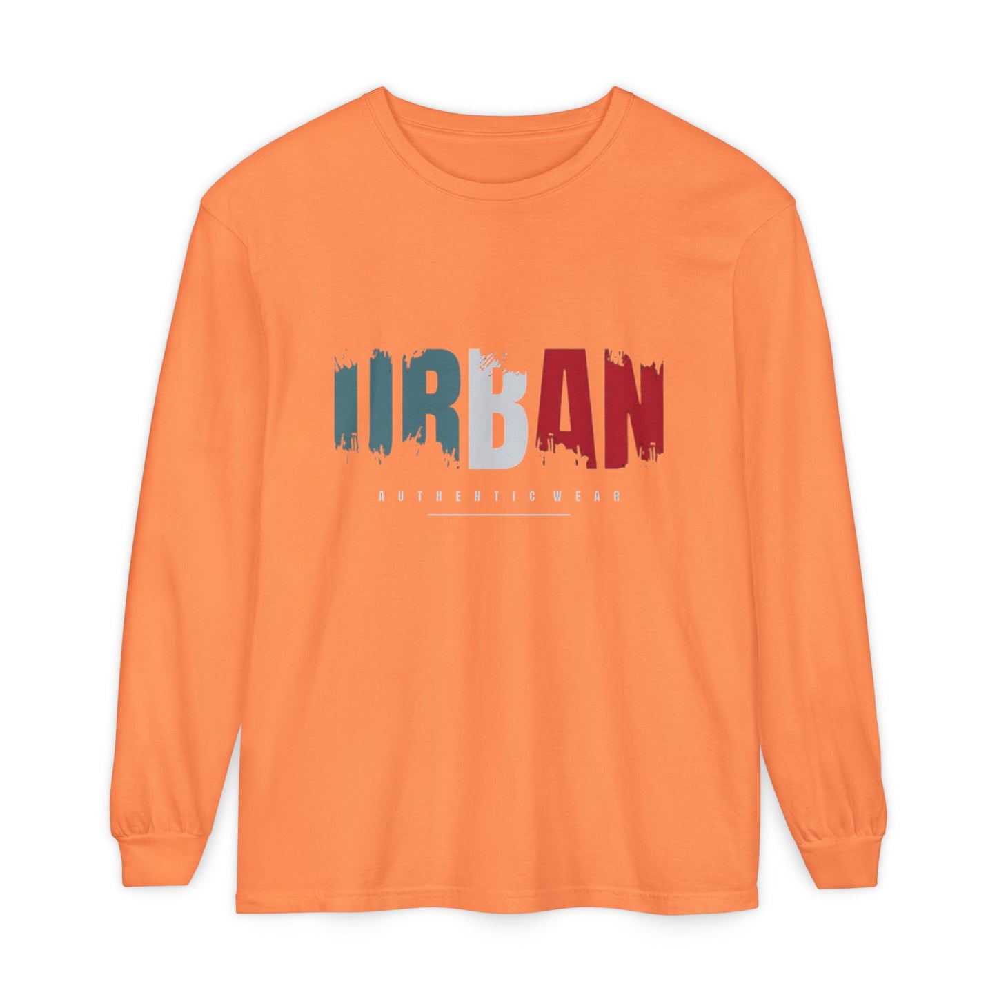 Urban Vibe Long Sleeve Tee, Stylish Apparel, Casual Wear, Street Fashion, Gift for Trendsetters, Unisex Graphic Shirt