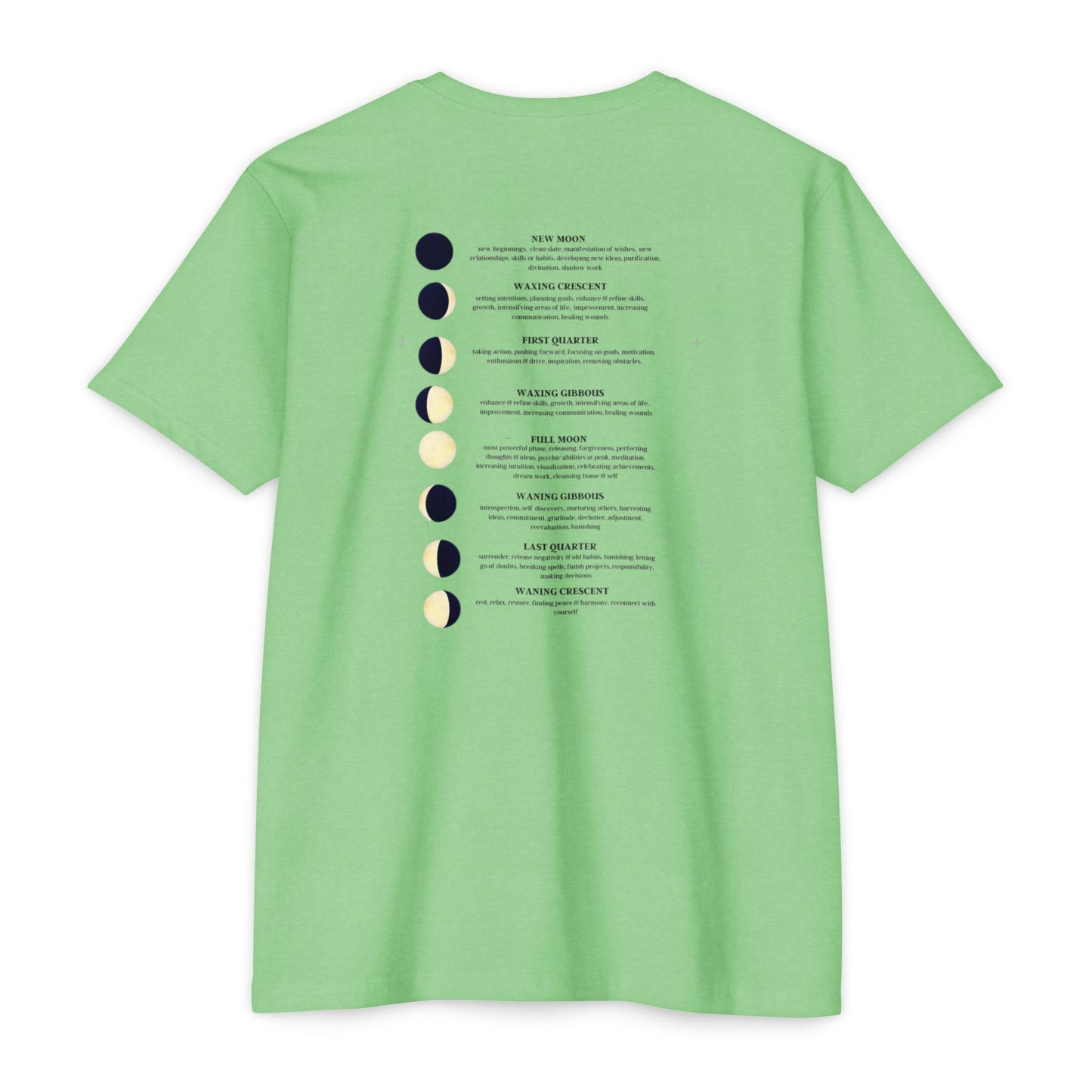 Celestial Moon Phases T-Shirt, Astrology Tee, Lunar Cycle Shirt, Gift for Astrology Lovers, Unisex Graphic Top