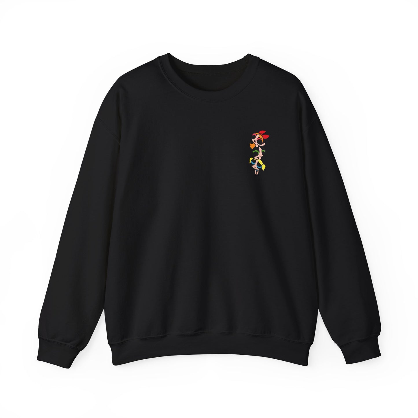 Powerpuff Girls Workout Crewneck Sweatshirt | Unisex Sweatshirt for Cartoon Lovers, Fitness Enthusiasts, Gifts, Casual Wear, Unique Apparel