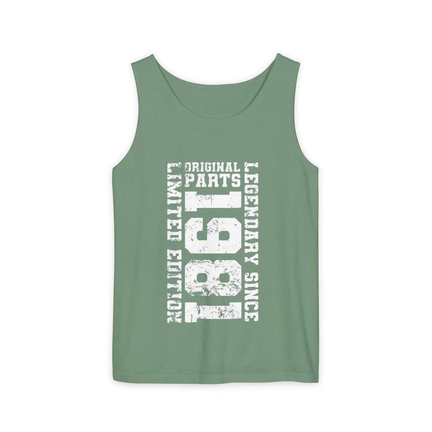 Garment-Dyed Tank Top, Relaxed Summer Tee, Beachwear, Casual Layering Piece, Unique Graphic Top, Gift for Him/Her