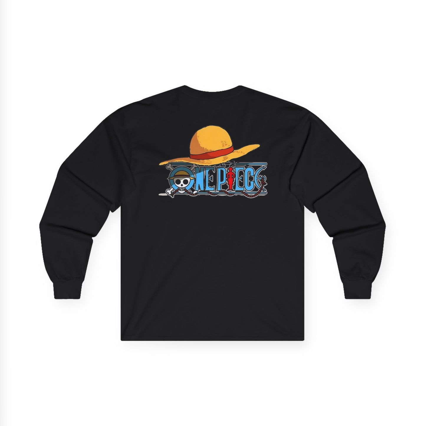 One Piece Straw Hat Long Sleeve Tee, Unisex Anime T-Shirt, Casual Gift for Fans, Cosplay Apparel, Summer Style Top