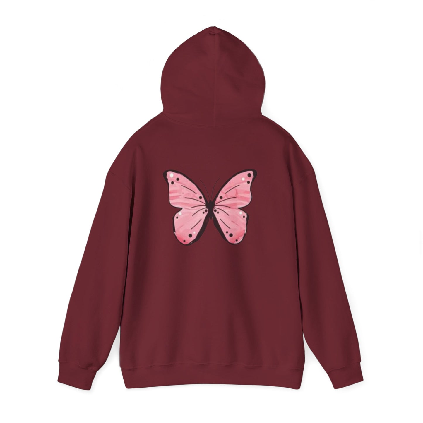 Enjoy Life Butterfly Hoodie, Cozy Unisex Sweatshirt, Inspirational Clothing, Gift for Her, Boho Style, Add to Wardrobe