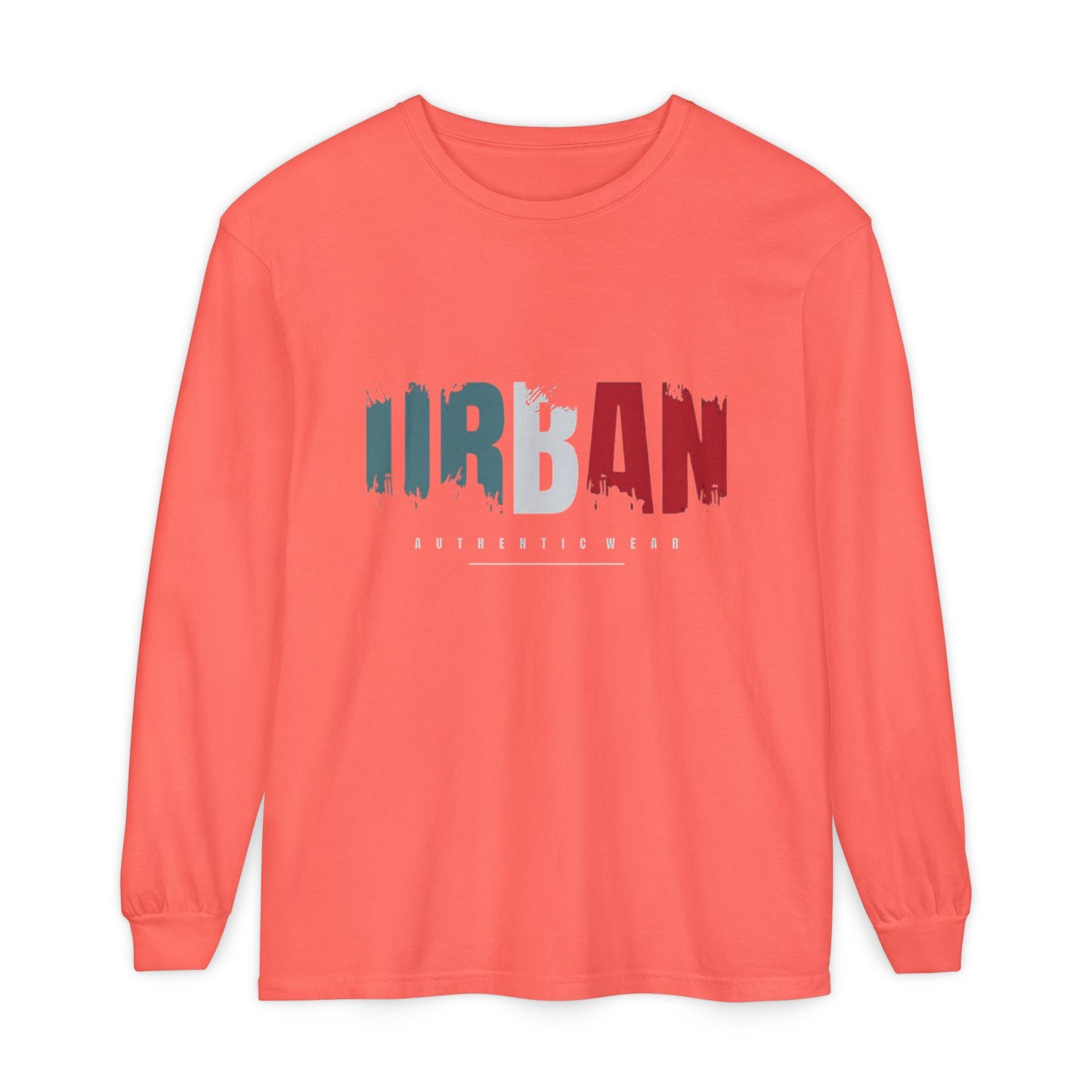 Urban Vibe Long Sleeve Tee, Stylish Apparel, Casual Wear, Street Fashion, Gift for Trendsetters, Unisex Graphic Shirt