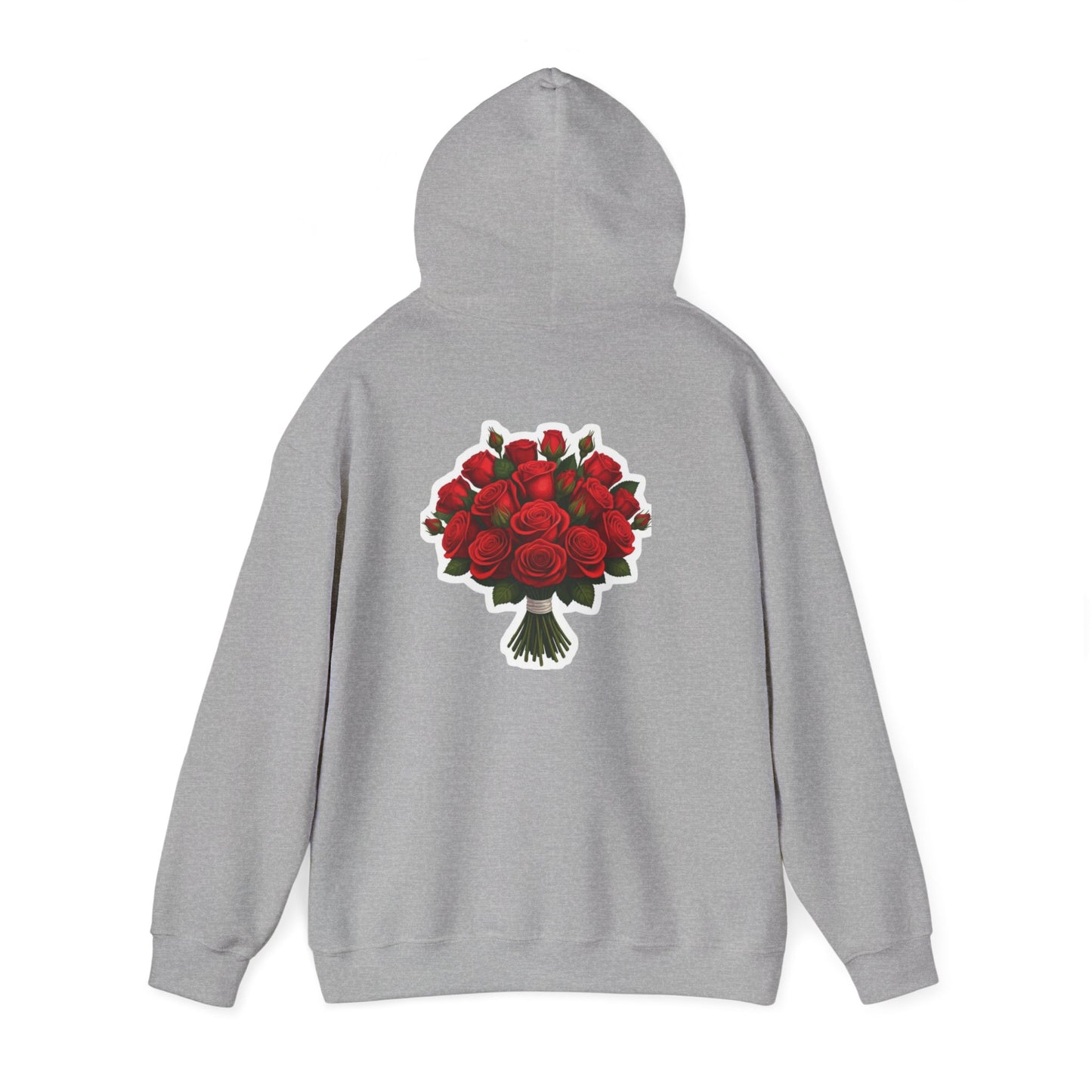 Rose Bouquet Hoodie, Floral Sweatshirt, Unisex Pullover, Gift for Her, Spring Fashion, Valentine’s Day Gift, Cozy Layer