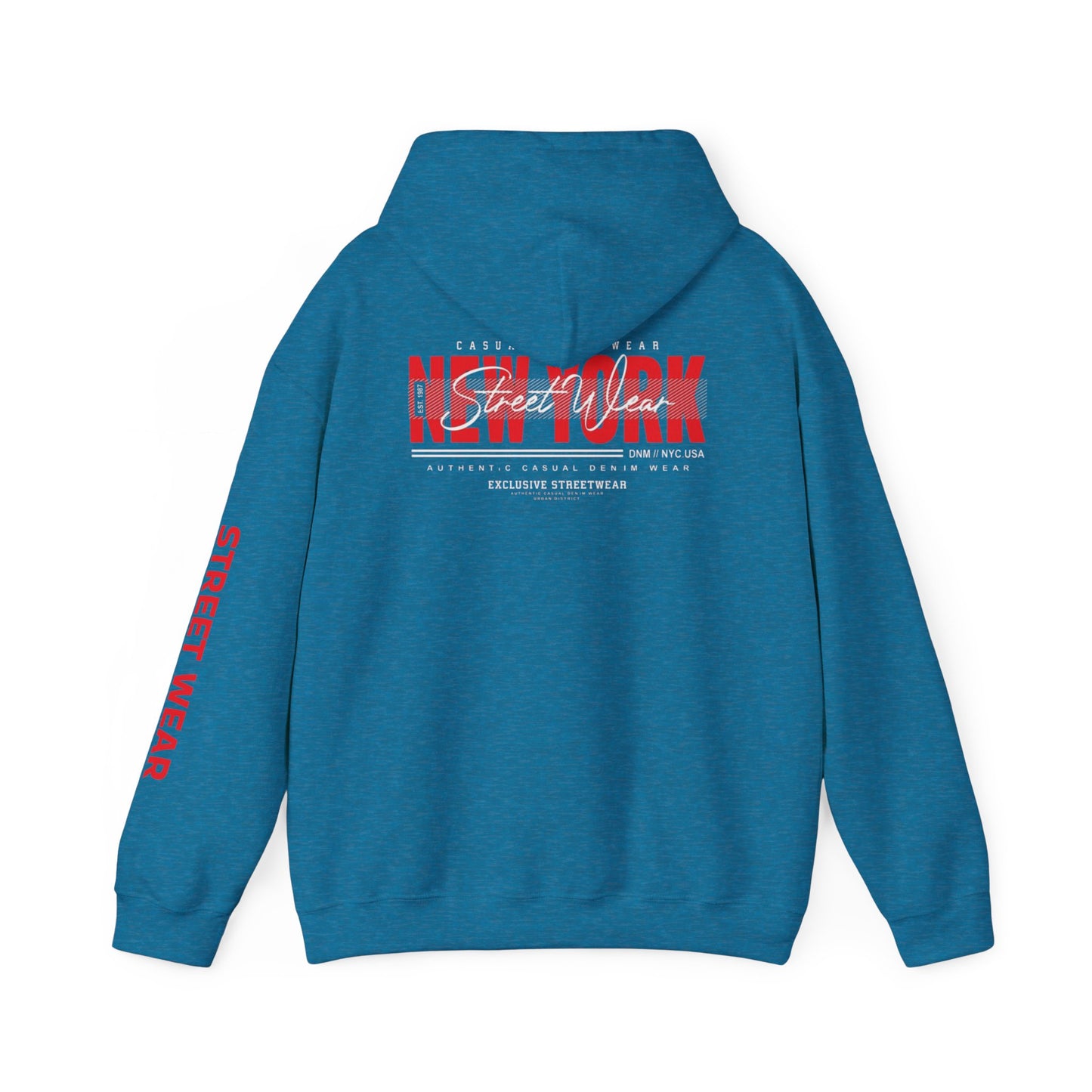 NYC Street Wear Hoodie, Unisex Heavy Blend Sweatshirt, New York Gift, Cozy Street Style, Fashion Statement, Urban Apparel