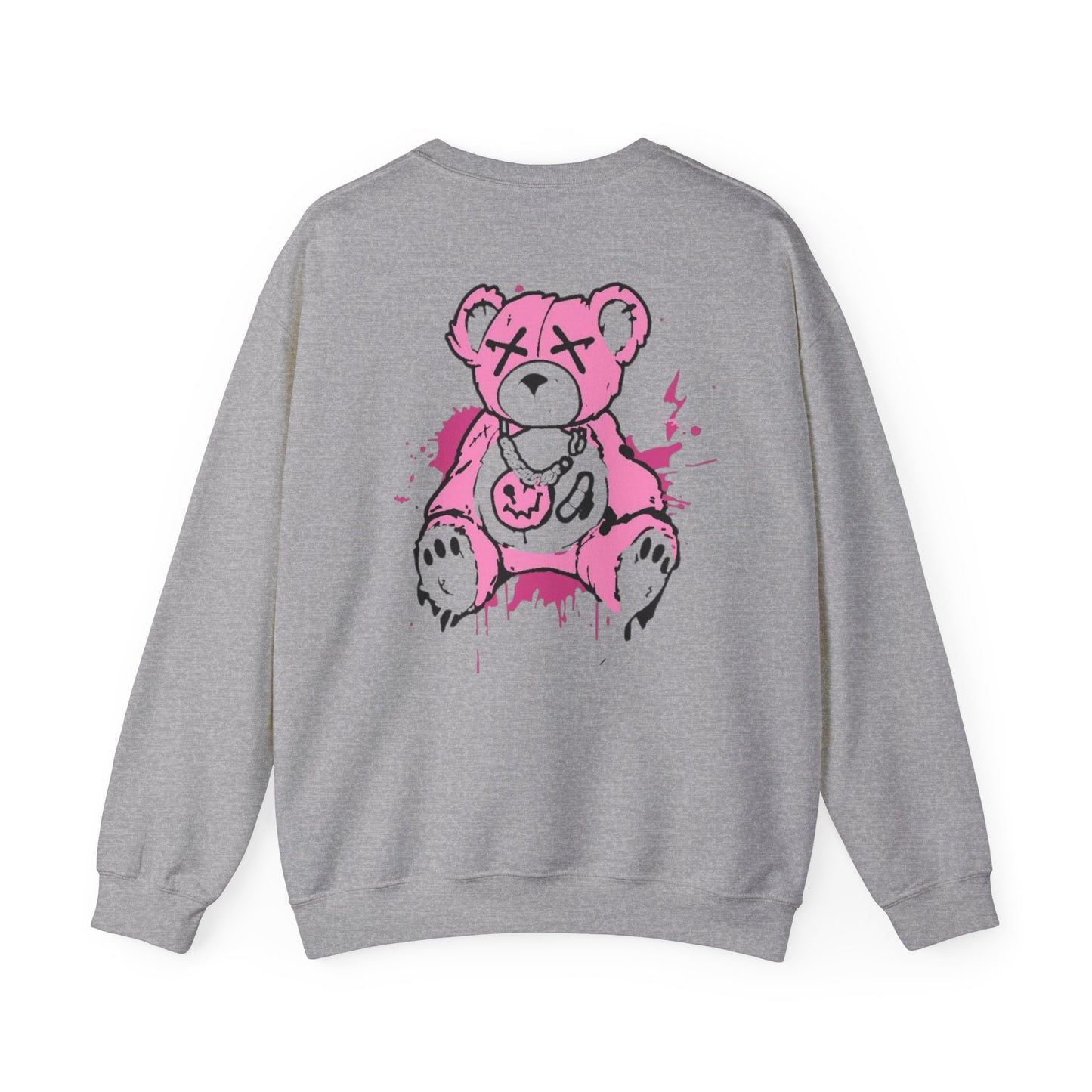 Edgy Graphic Crewneck Sweatshirt | Unisex Oversized Top for Streetwear Lovers, Perfect Gift for Art Enthusiasts, Cool Casual Wear