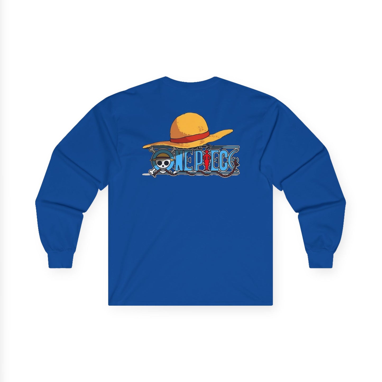 One Piece Straw Hat Long Sleeve Tee, Unisex Anime T-Shirt, Casual Gift for Fans, Cosplay Apparel, Summer Style Top