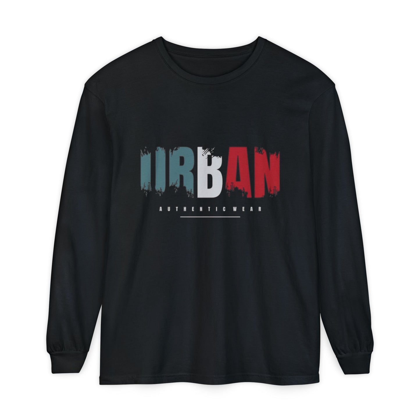 Urban Vibe Long Sleeve Tee, Stylish Apparel, Casual Wear, Street Fashion, Gift for Trendsetters, Unisex Graphic Shirt