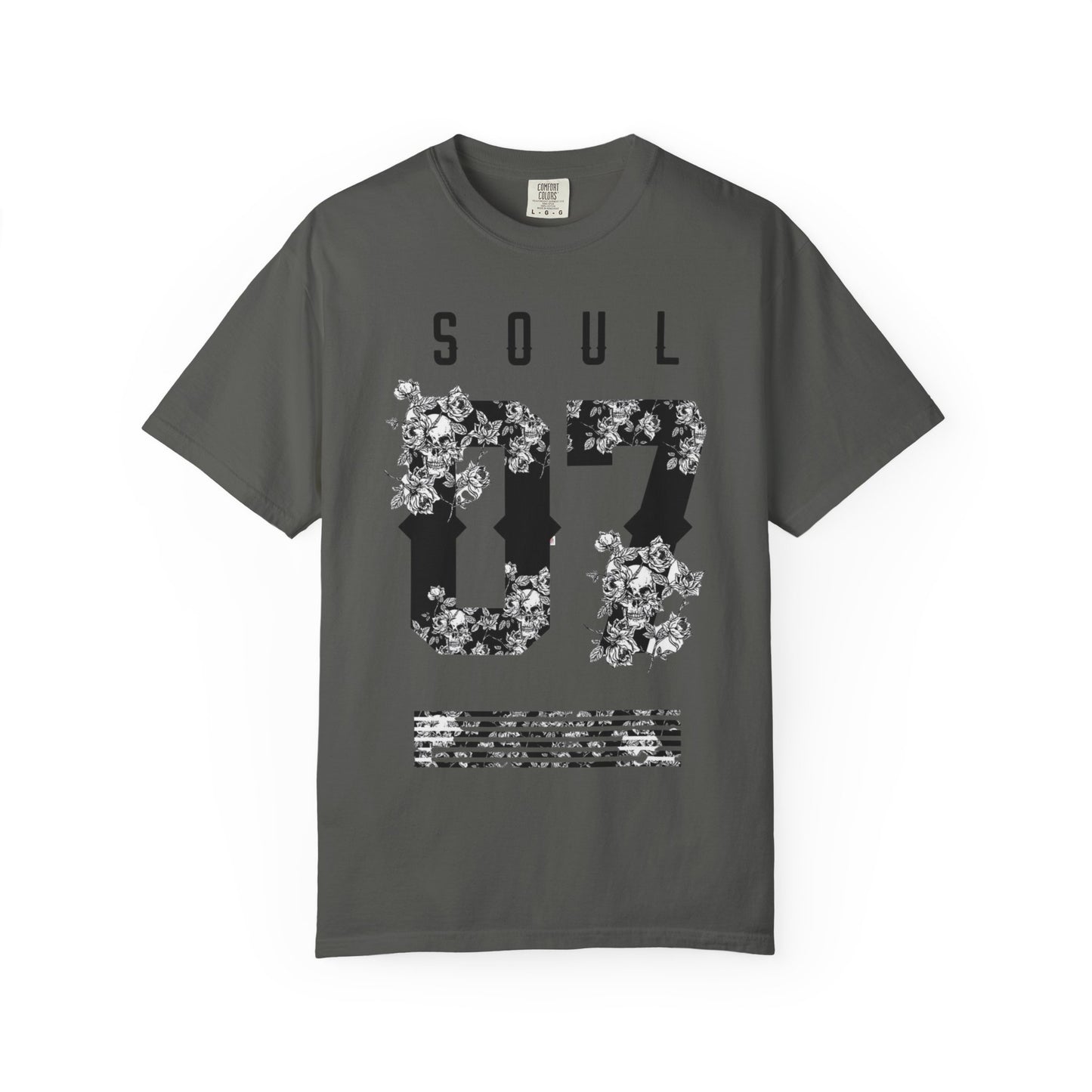 Soul 07 Floral Unisex T-Shirt, Vintage Style Tee, Everyday Casual Wear, Gift for Friends, Summer Fashion