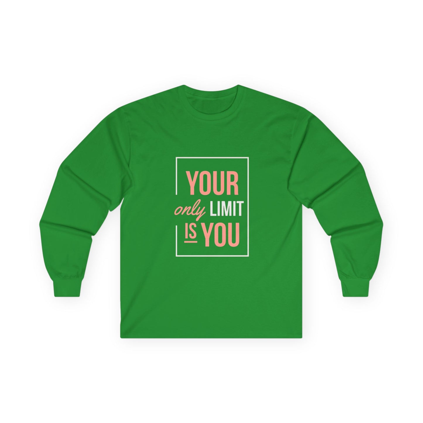Inspirational Long Sleeve Tee - Motivational Shirt for Personal Growth, Unisex Cotton T-Shirt, Gift for Friends, Positive Affirmation Wear