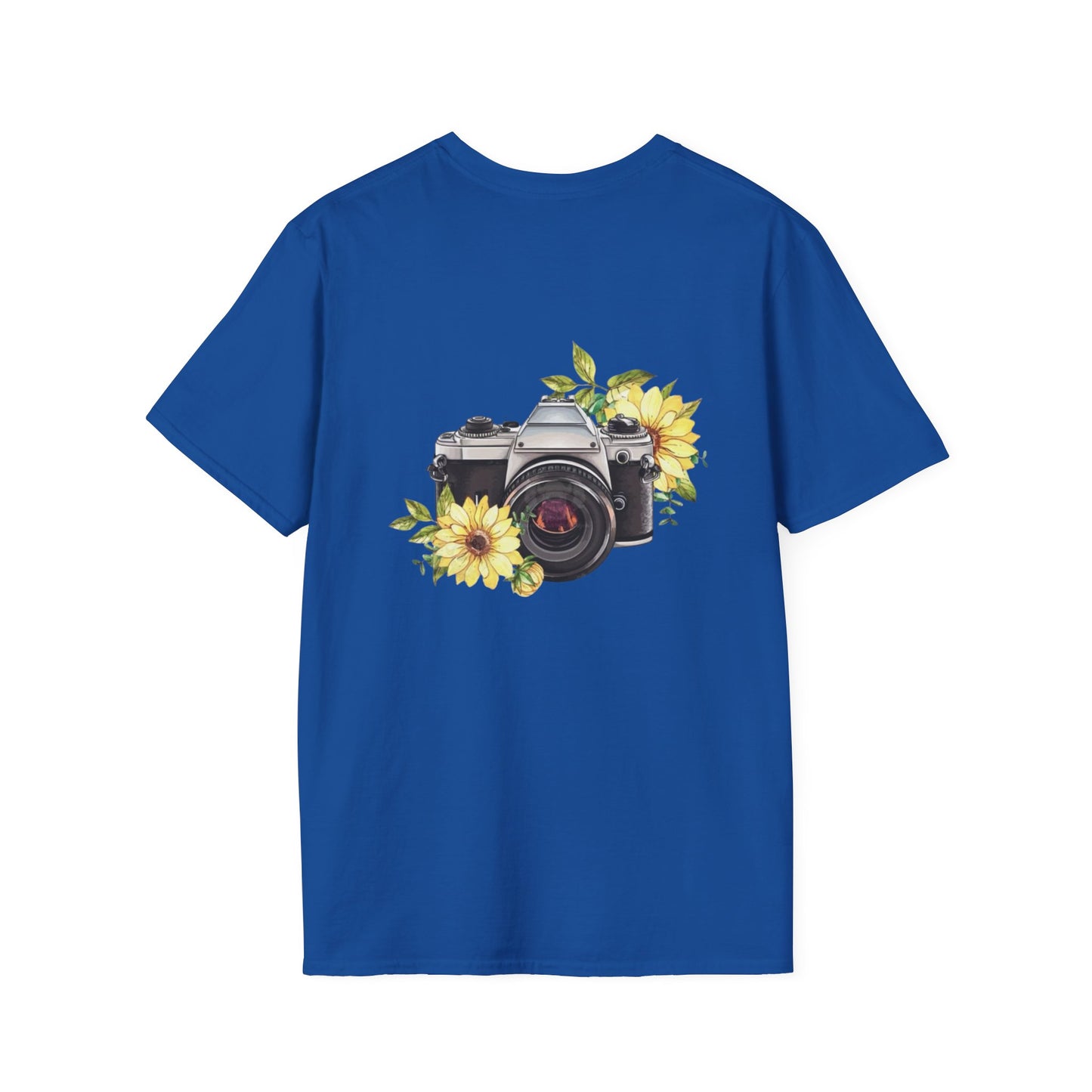 Inspirational Photography T-Shirt, Unisex Tee, Gifts for Photographers, Floral Camera Graphic, Motivational Quote Shirt