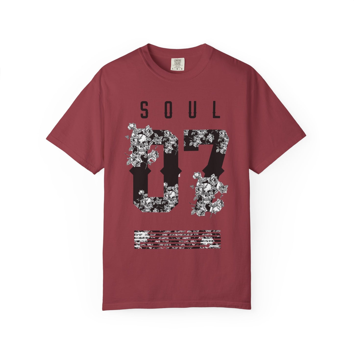 Soul 07 Floral Unisex T-Shirt, Vintage Style Tee, Everyday Casual Wear, Gift for Friends, Summer Fashion