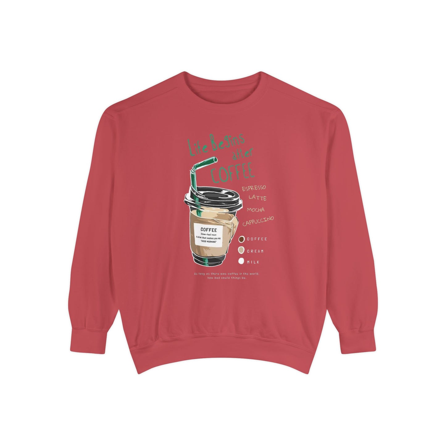 Coffee Lover's Unisex Sweatshirt, Cozy Coffee Sweatshirt, Gift for Baristas, Cute Casual Sweatshirt, Funny Drink Apparel