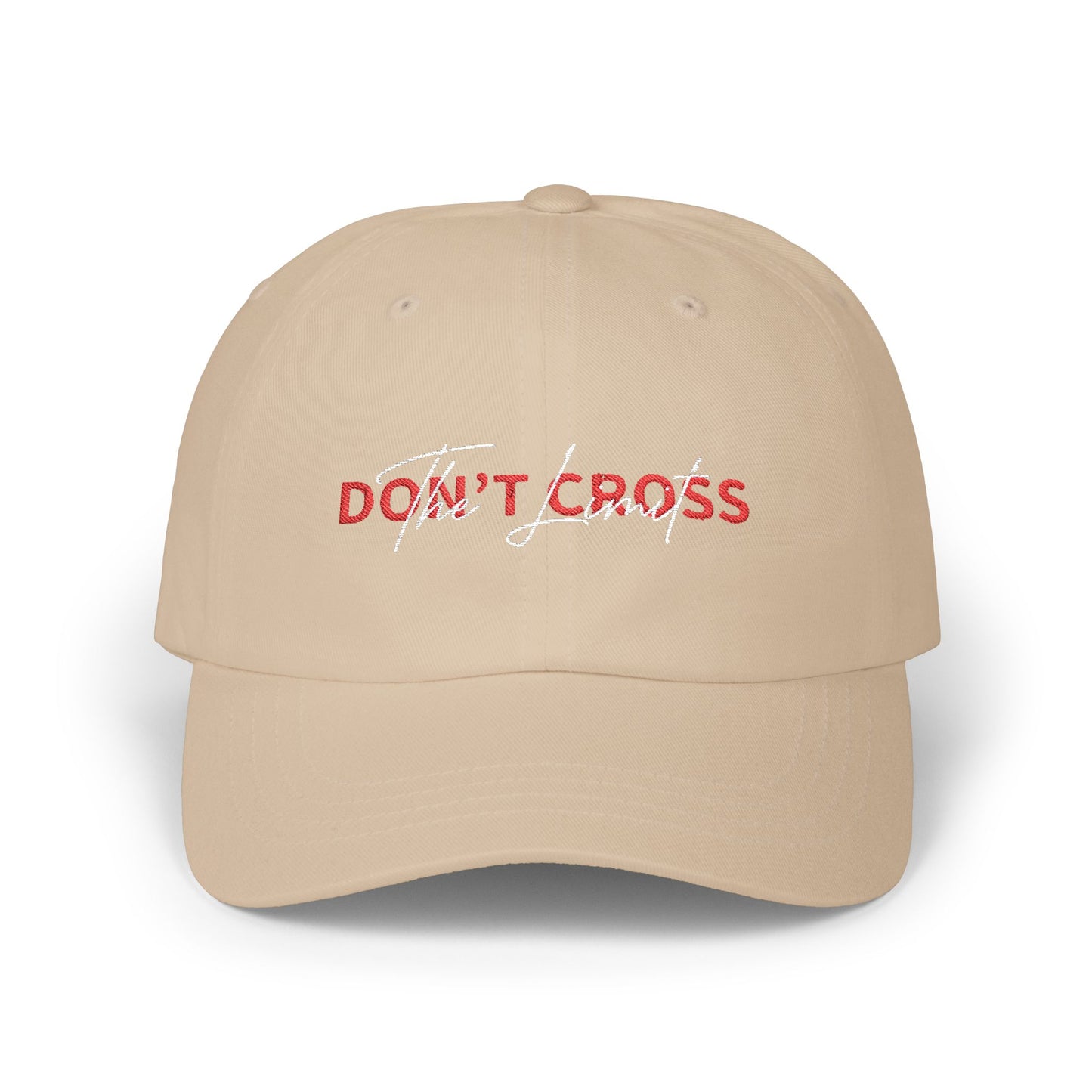 Don't Cross Classic Dad Cap - Stylish Father's Day Gift, Casual Accessories, Trendy Cap, Unique Embroidered Hat, Everyday Wear