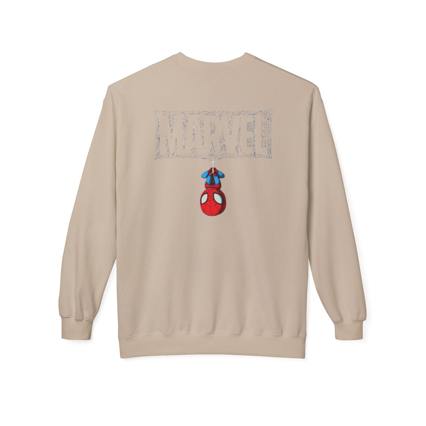 Marvel Spider Graphic Crewneck Sweatshirt, Unisex Casual Wear, Gift for Fans, Cozy Layering, Perfect for Halloween, Comic Con