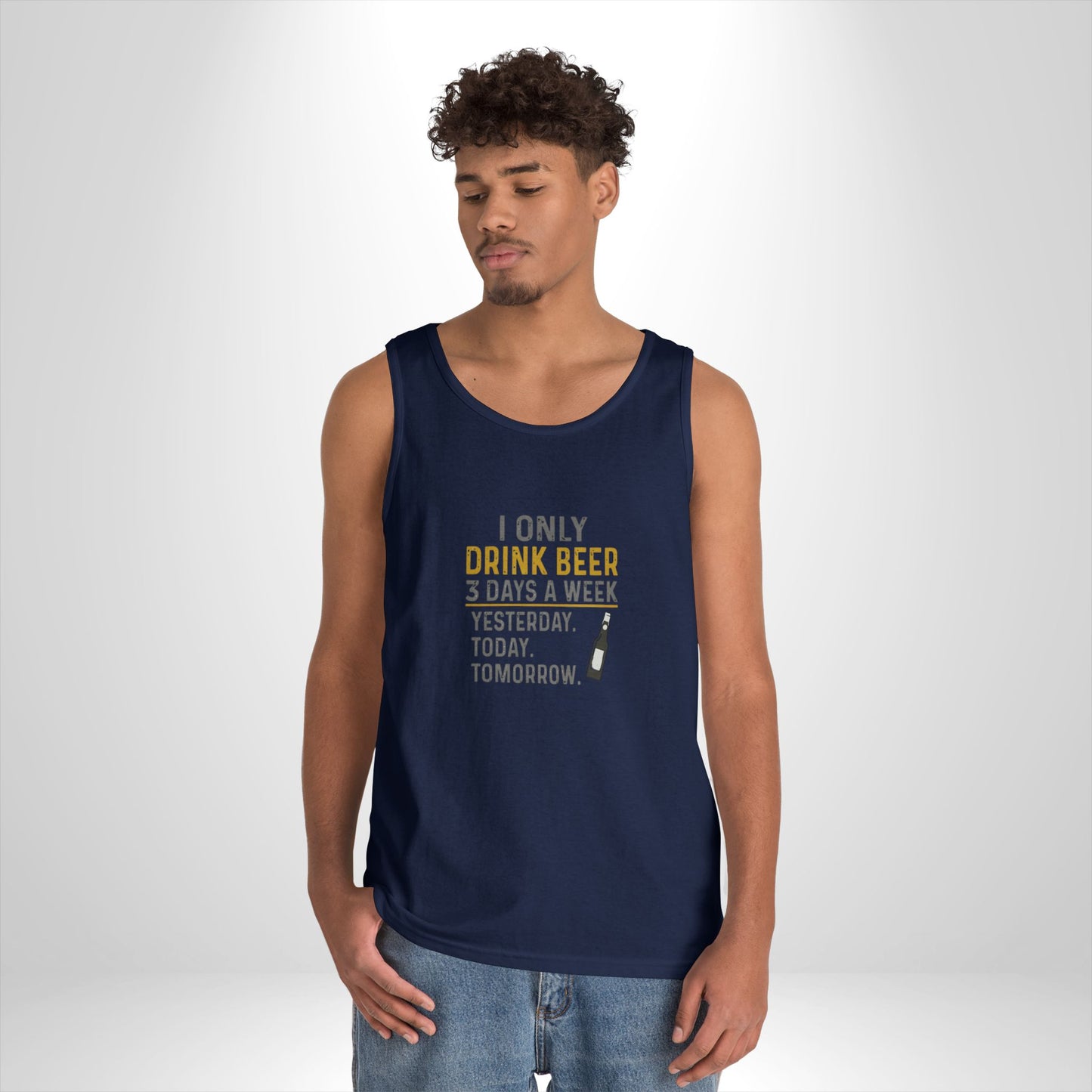 Funny Beer Tank Top, Unisex Humor Shirt, Gift for Beer Lovers, Summer Party Outfit, Casual Drinking Top