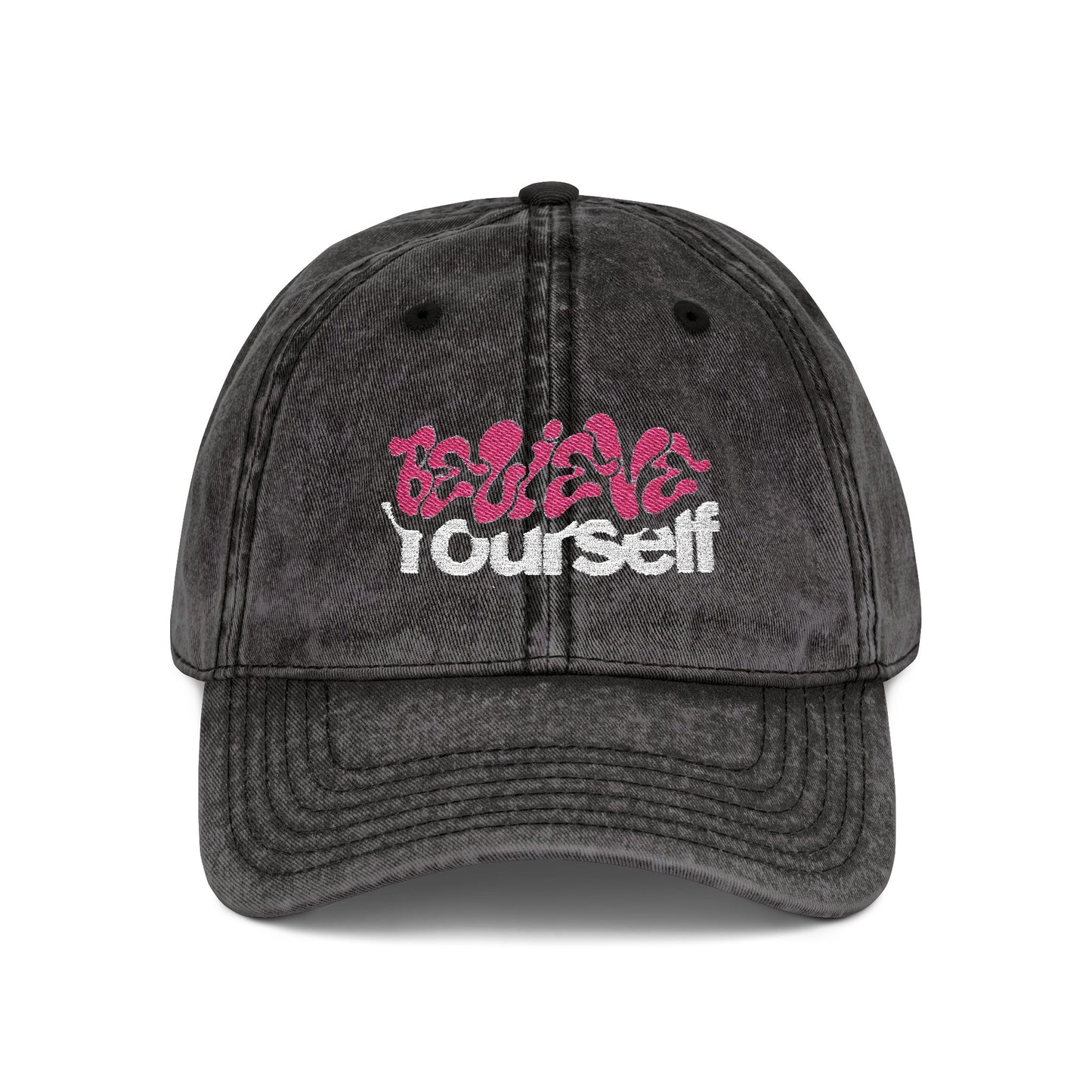 "Vintage Embroidered Baseball Cap – Distressed Dad Hat, Adjustable Cotton Twill Hat, Unisex Retro Cap Gift for Him Her"