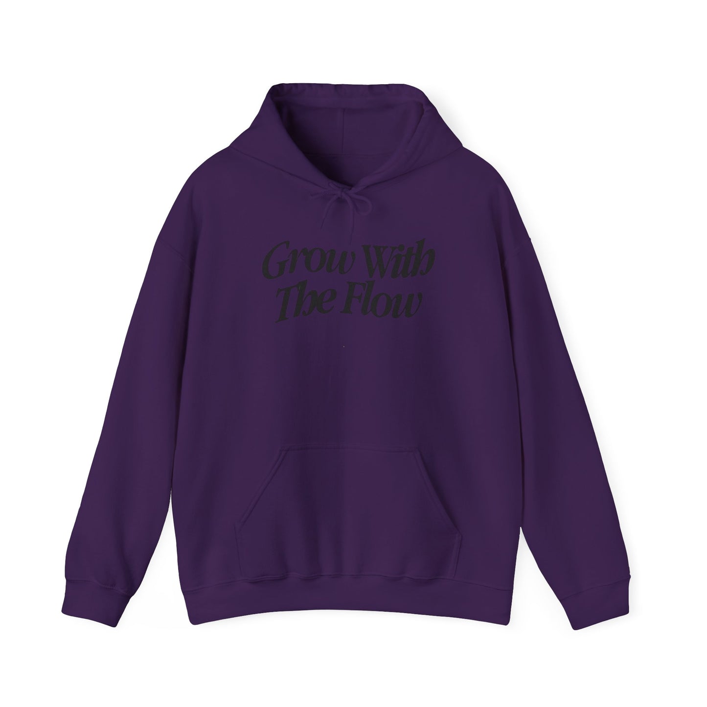 Grow With The Flow Hoodie - Unisex Heavy Blend™ Sweatshirt, Cozy Athleisure, Gift for Friends, Casual Wear, Unique Graphic Design