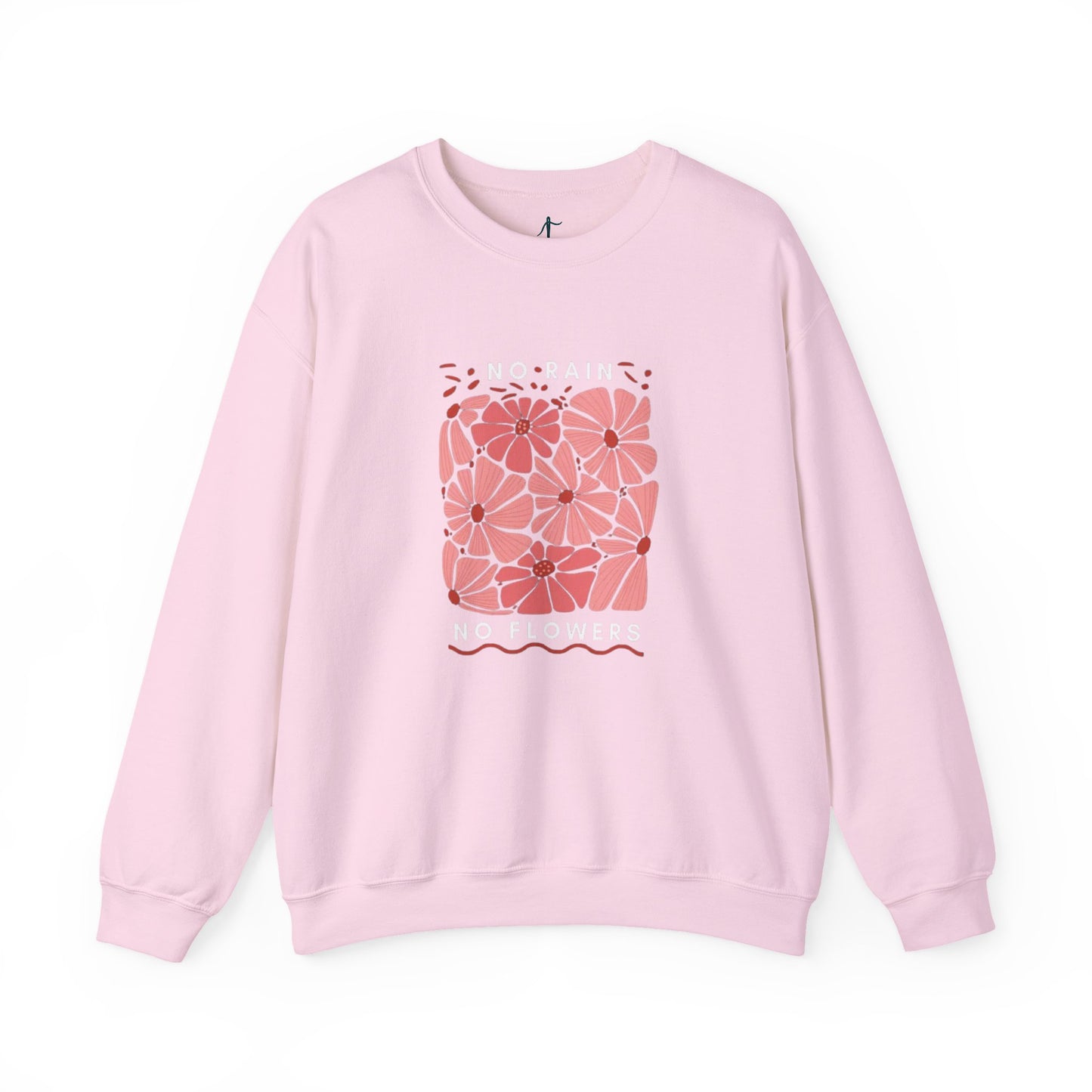 Floral Motivational Crewneck Sweatshirt, Cozy Sweatshirt, Inspirational Gift, Spring Fashion, Rainy Day Reminder, Self-Care Apparel