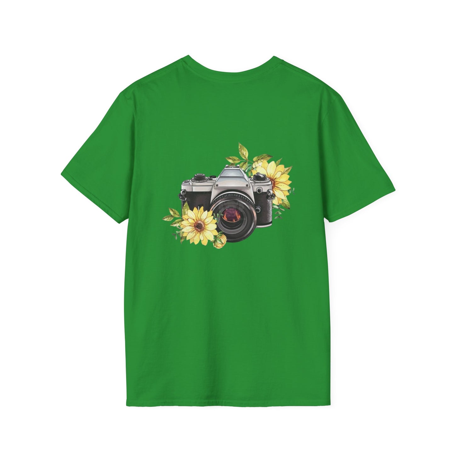 Inspirational Photography T-Shirt, Unisex Tee, Gifts for Photographers, Floral Camera Graphic, Motivational Quote Shirt