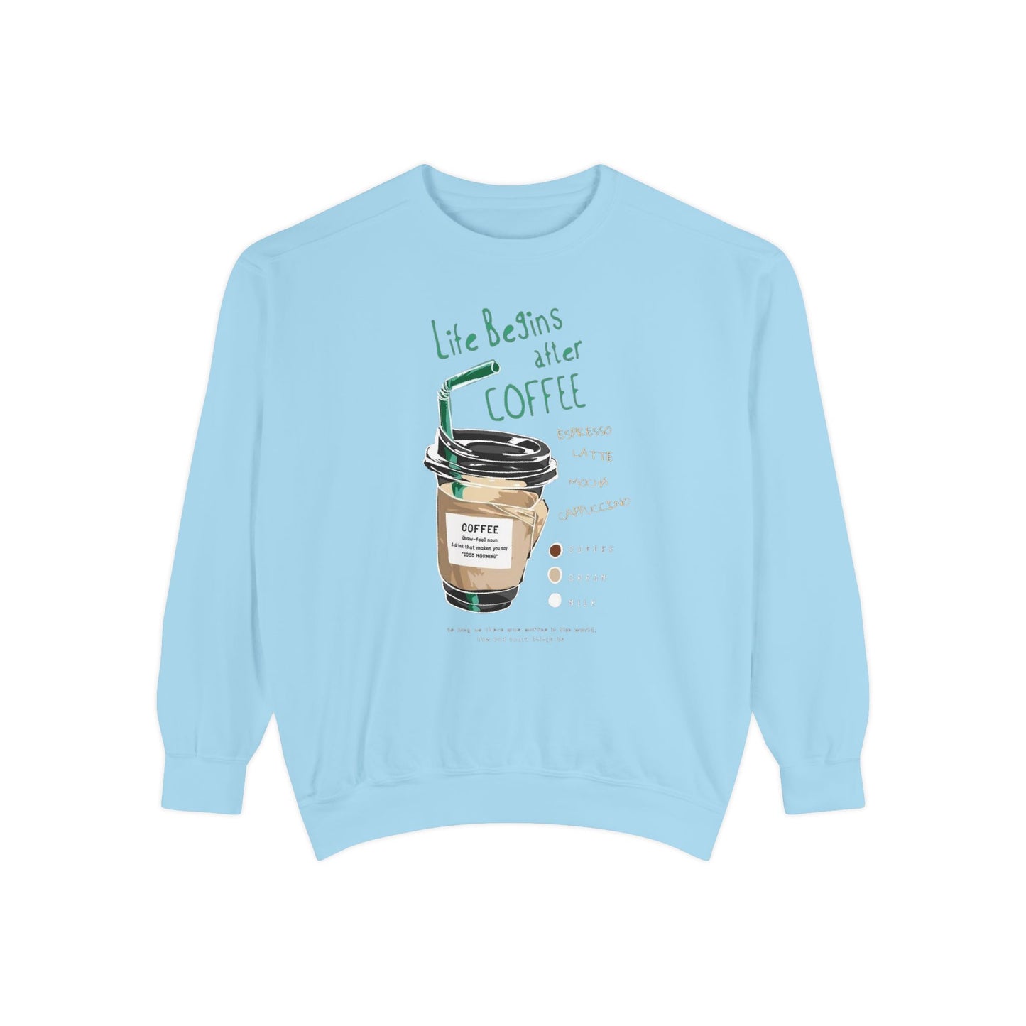 Coffee Lover's Unisex Sweatshirt, Cozy Coffee Sweatshirt, Gift for Baristas, Cute Casual Sweatshirt, Funny Drink Apparel