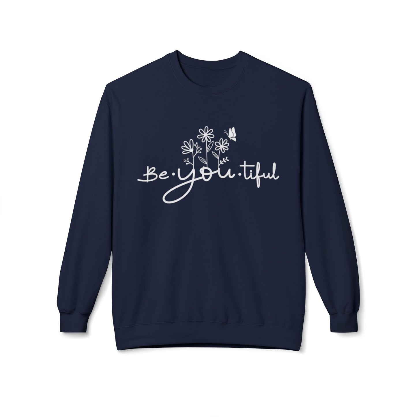 Be You Tiful Fleece Sweatshirt - Cozy Unisex Crewneck, Perfect Gift for Self-Love and Motivation, Comfortable Everyday Wear, Ideal for [...]