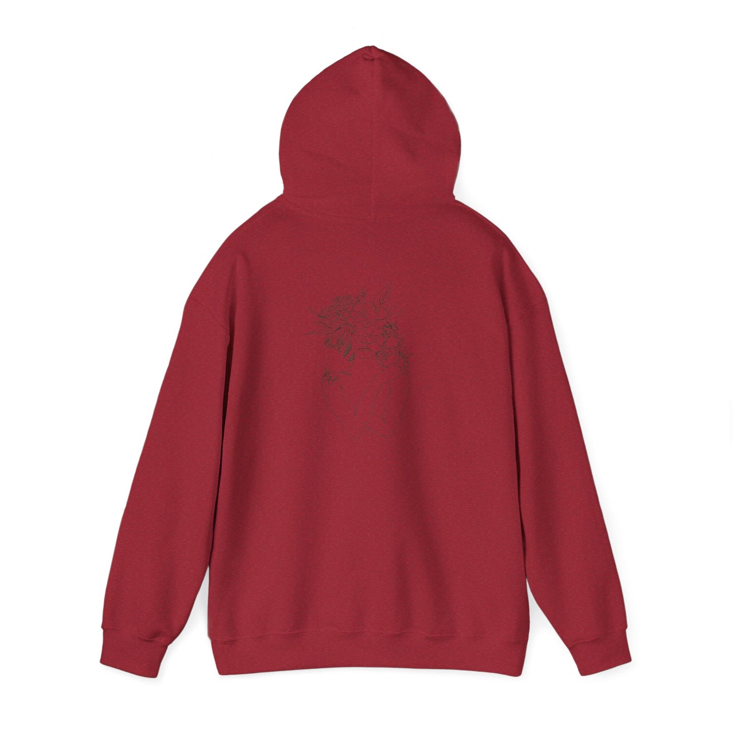 Inspirational Floral Hoodie - Visualise Your Highest Self, Motivational Sweatshirt, Self-Care Gift, Unisex Pullover, Cozy Lounge Wear