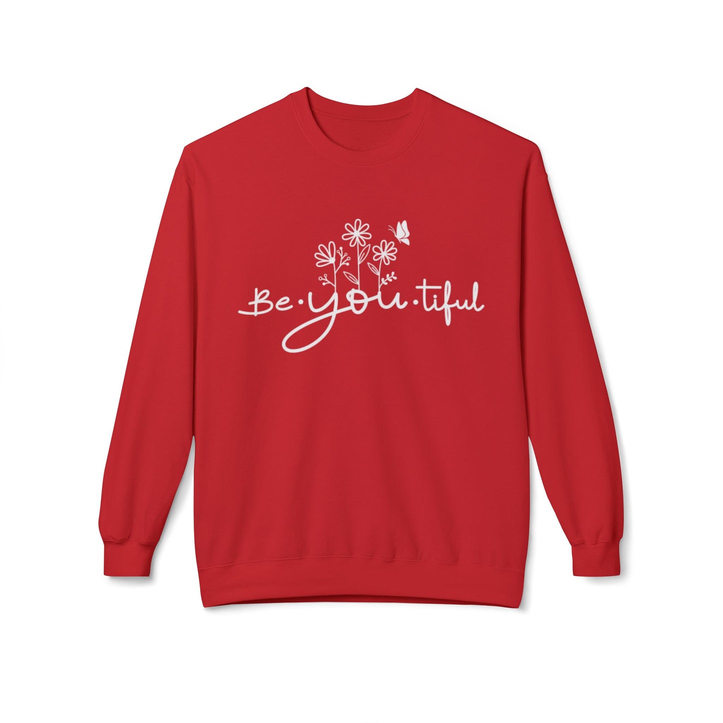 Be You Tiful Fleece Sweatshirt - Cozy Unisex Crewneck, Perfect Gift for Self-Love and Motivation, Comfortable Everyday Wear, Ideal for [...]