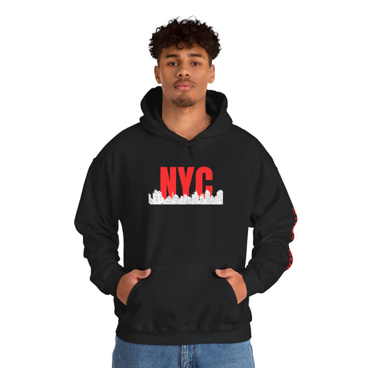 NYC Street Wear Hoodie, Unisex Heavy Blend Sweatshirt, New York Gift, Cozy Street Style, Fashion Statement, Urban Apparel