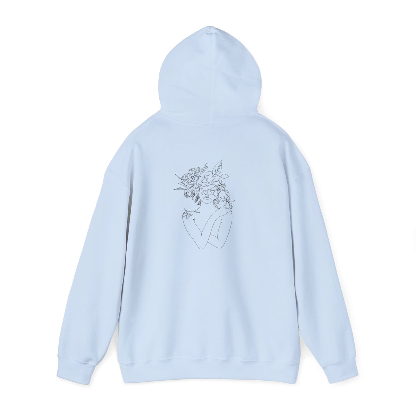 Inspirational Floral Hoodie - Visualise Your Highest Self, Motivational Sweatshirt, Self-Care Gift, Unisex Pullover, Cozy Lounge Wear