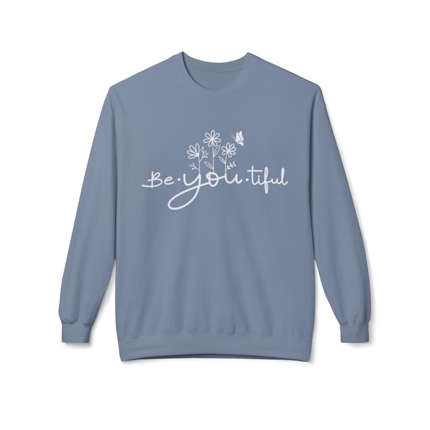 Be You Tiful Fleece Sweatshirt - Cozy Unisex Crewneck, Perfect Gift for Self-Love and Motivation, Comfortable Everyday Wear, Ideal for [...]