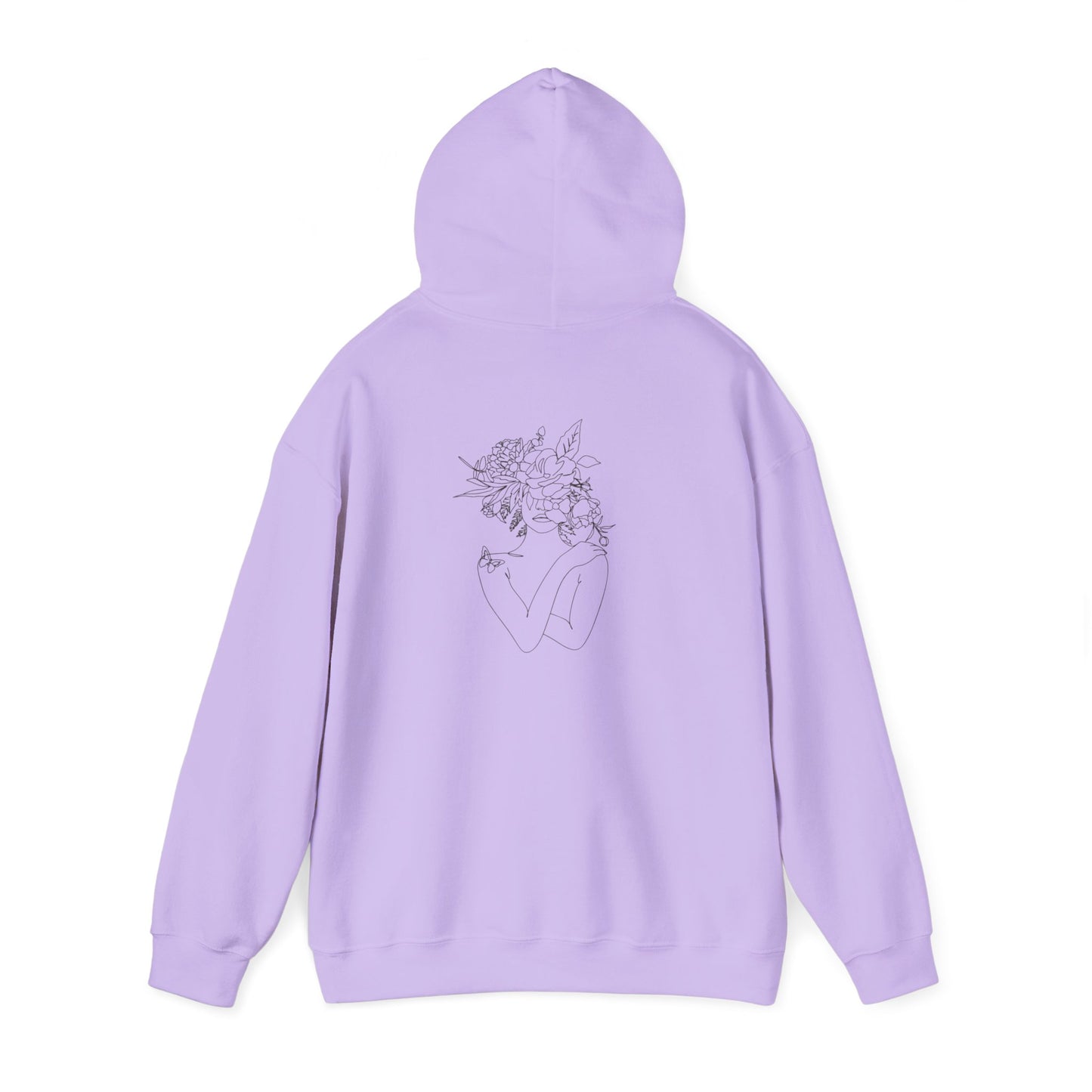 Inspirational Floral Hoodie - Visualise Your Highest Self, Motivational Sweatshirt, Self-Care Gift, Unisex Pullover, Cozy Lounge Wear