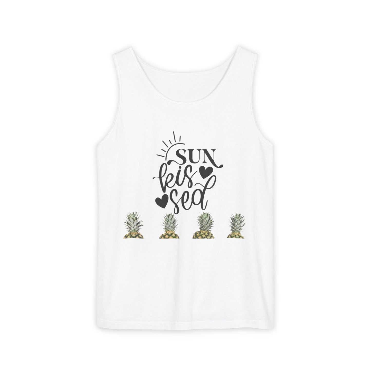 Sun-Kissed Pineapple Tank Top | Summer Apparel, Vacation Wear, Beach Top, Eco-Friendly Gift, Tropical Style
