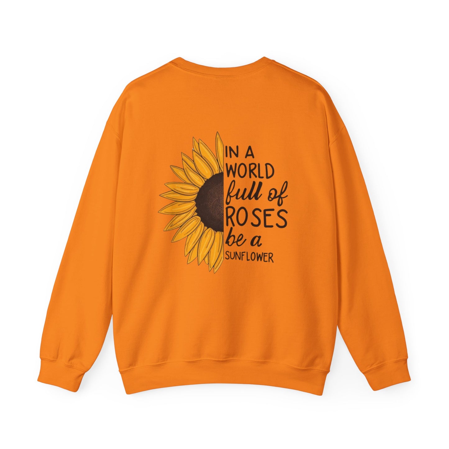 Inspirational Sunflower Sweatshirt, Cozy Crewneck, Motivational Gift, Unisex Apparel, Casual Style, Fall Fashion