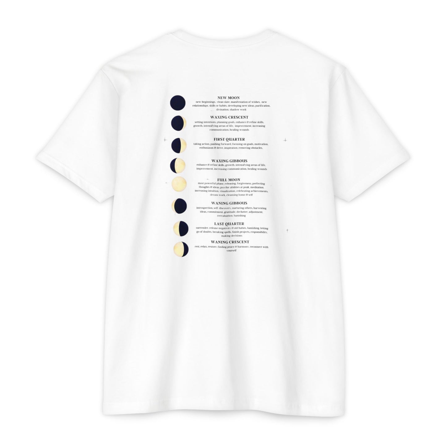 Celestial Moon Phases T-Shirt, Astrology Tee, Lunar Cycle Shirt, Gift for Astrology Lovers, Unisex Graphic Top
