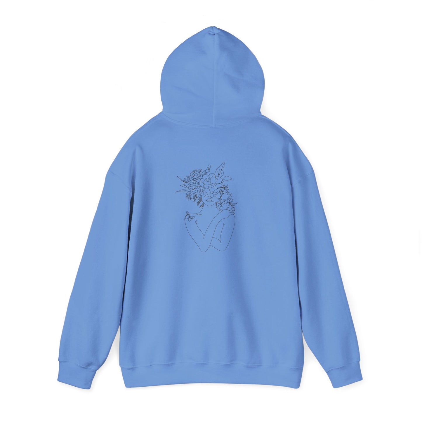Inspirational Floral Hoodie - Visualise Your Highest Self, Motivational Sweatshirt, Self-Care Gift, Unisex Pullover, Cozy Lounge Wear